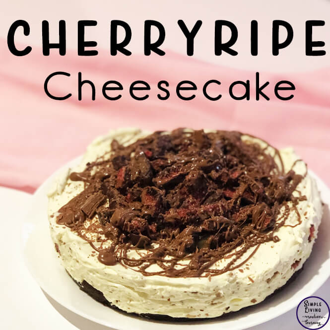 cherry ripe cheesecake