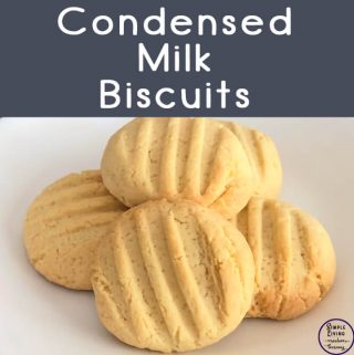 Condensed Milk Biscuits on a plate