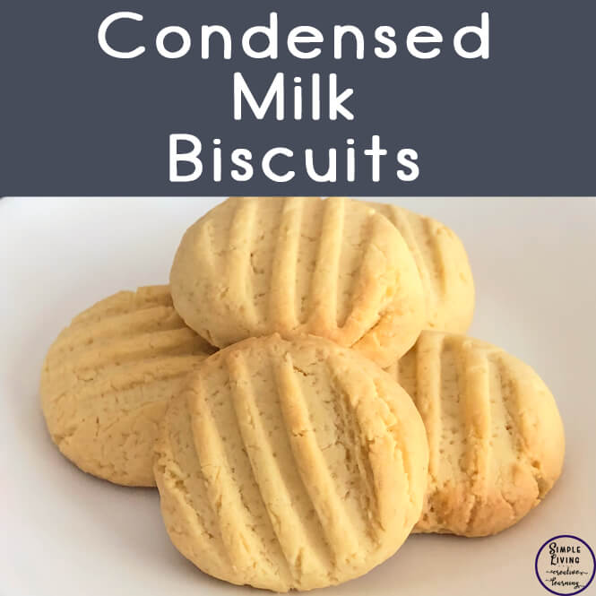 Condensed Milk Biscuits Simple Living Creative Learning