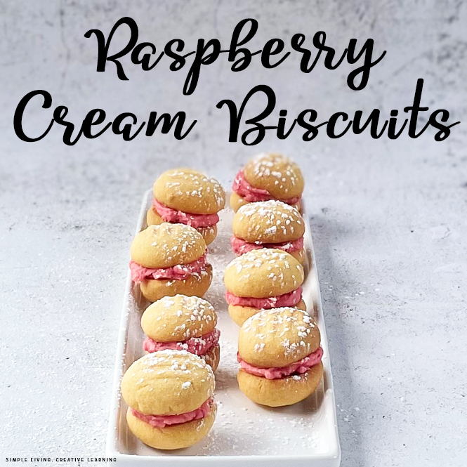 Raspberry Cream Biscuits