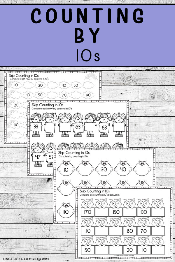 Counting By 10s Printable