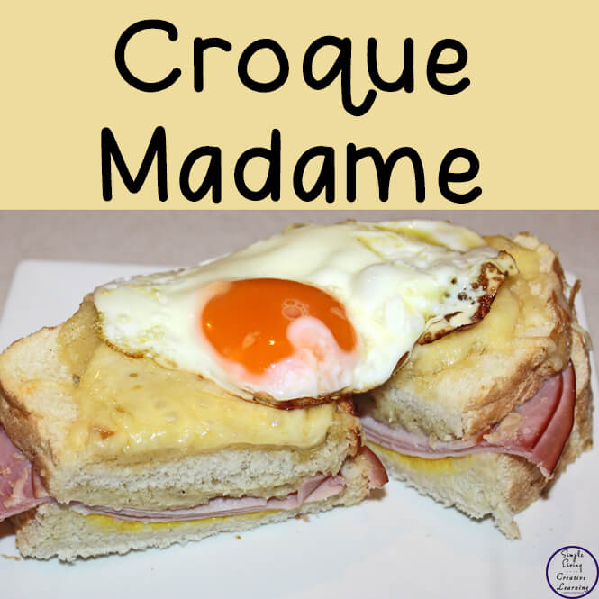 Croque Madame, is a French recipe, that is a wonderful way to start the day.