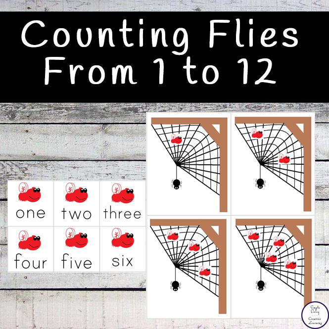 In this fun Counting Flies Printable pack, children will have a great time learning to count from one two twelve.