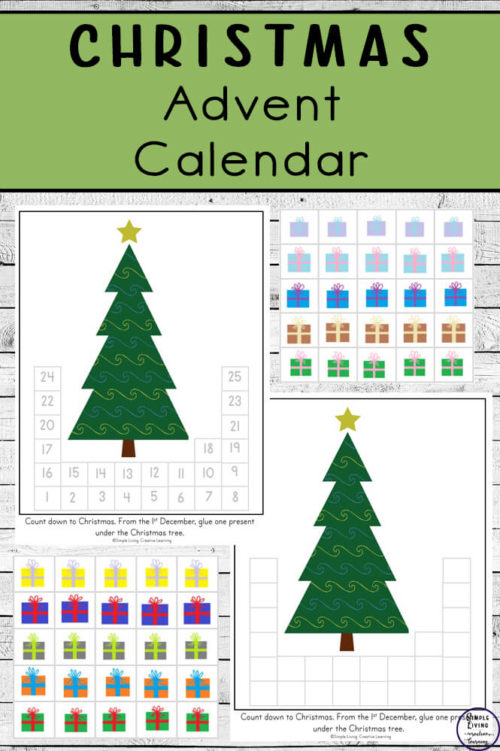 Printable Christmas Tree and Presents Advent Calendar - Simple Living ...