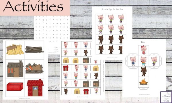 Three Little Pigs Printable Pack for Grades 1 and 2 - Simple Living ...