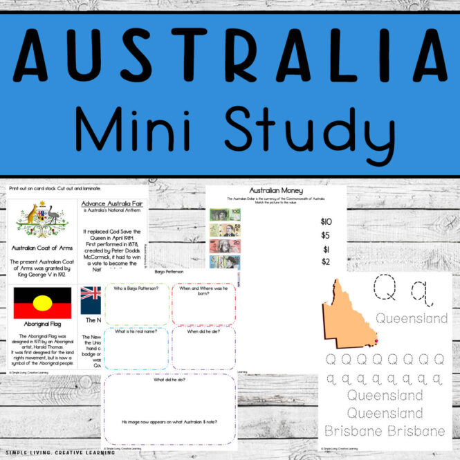 Mini Australian Study four pages