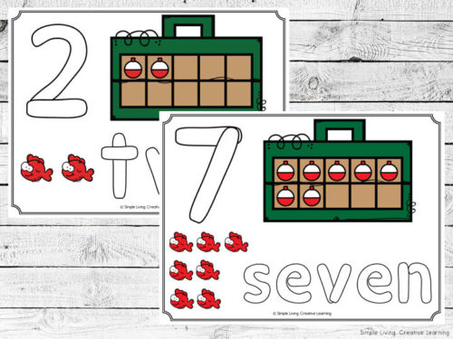 Number Mats from 1 to 10 - Simple Living. Creative Learning