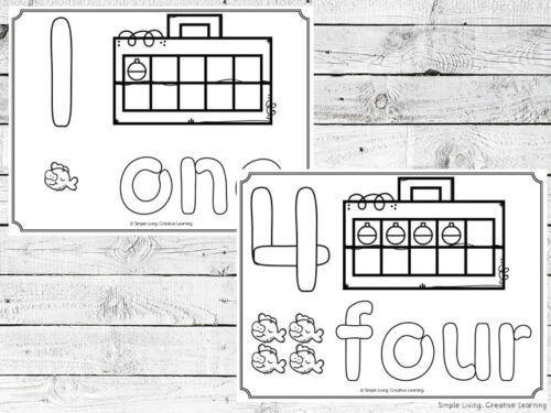 Number Mats from 1 to 10 - Simple Living. Creative Learning