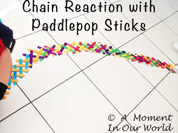 Chain Reaction with Paddlepop Sticks - Simple Living. Creative Learning