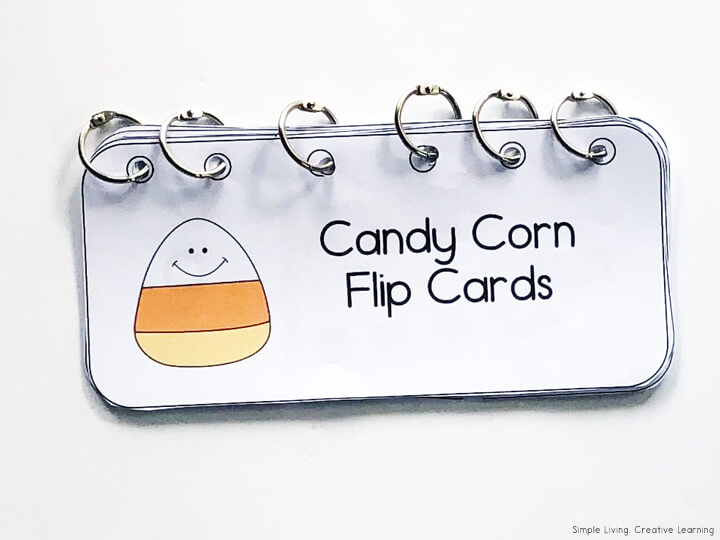 Candy Corn Flip Cards