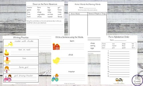 This Farm Printable Pack contains a variety of math and literacy activities for children in grades one through three.