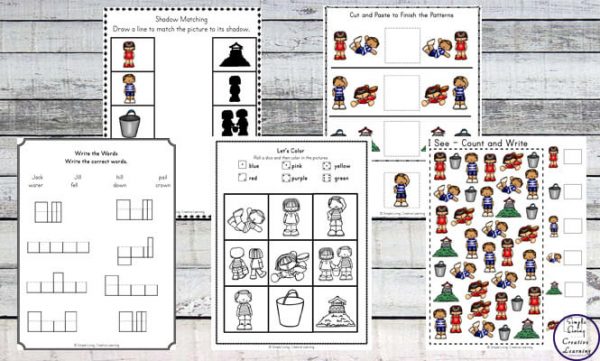 Jack and Jill Printable Pack - Simple Living. Creative Learning