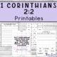 1 Corinthians 2:2 Printables - four pages
