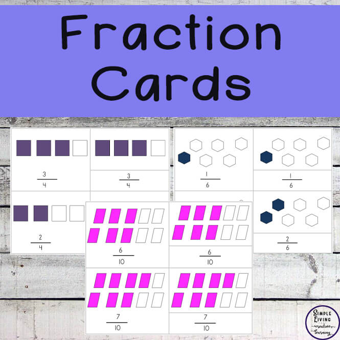 re you looking for a way to introduce fractions to your kids? Then these Fraction Cards are what you need.