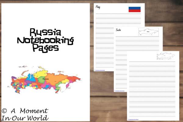 Russia Notebooking Pages