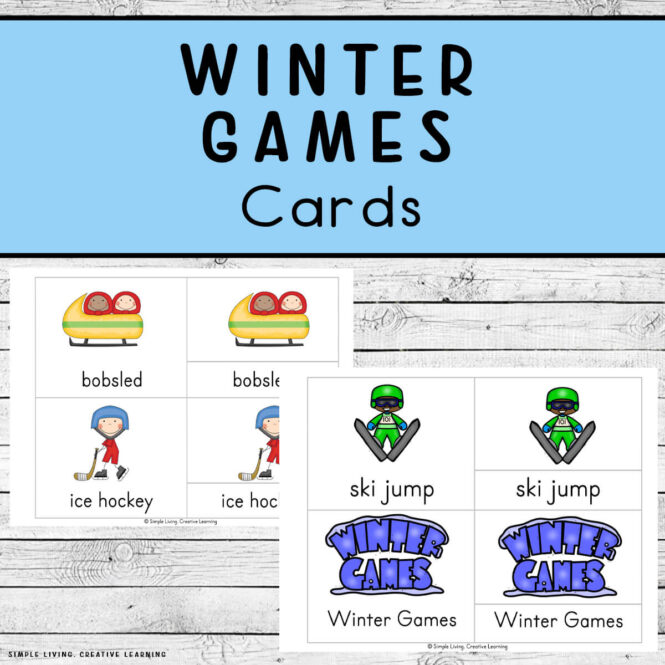 Winter Olympics Cards four cards