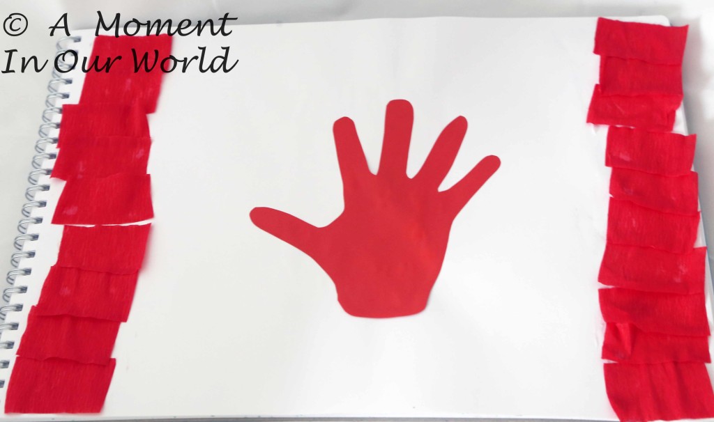 Canadian Hand Print Flag