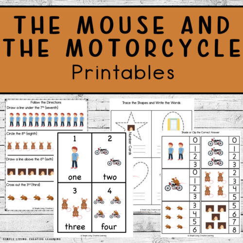 The Mouse and the Motorcycle Printable Pack some printable pages