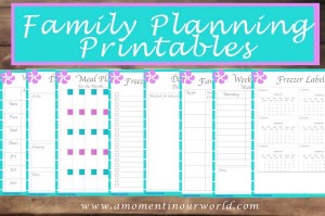 Family Planning Printables - Simple Living. Creative Learning