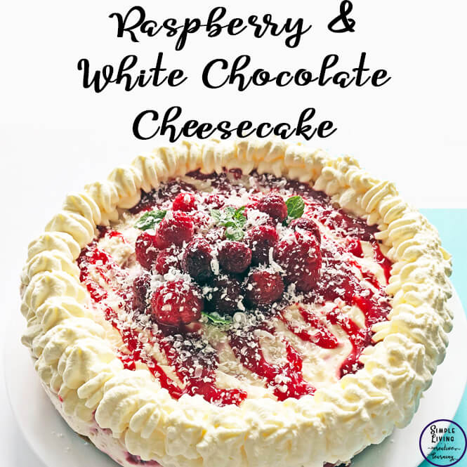 Raspberry and White Chocolate Cheesecake