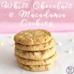 white chocolate and macadamia cookies