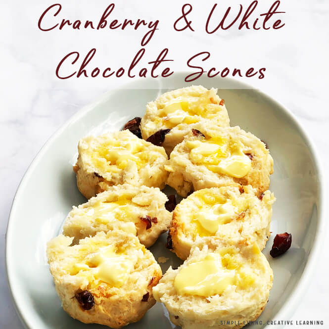 Cranberry and White Chocolate Scones