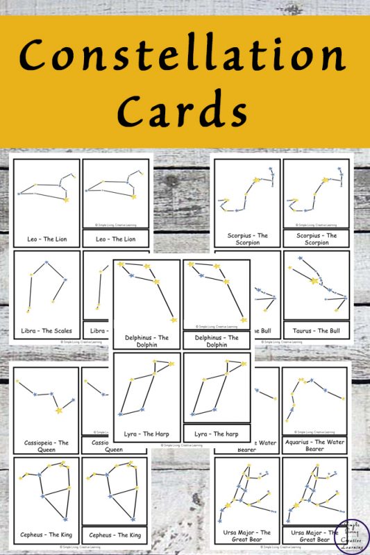 {FREE} Printable Constellation Cards - Simple Living. Creative Learning