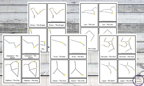 {FREE} Printable Constellation Cards - Simple Living. Creative Learning