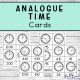 Printable Analogue Time Cards four pages of cards