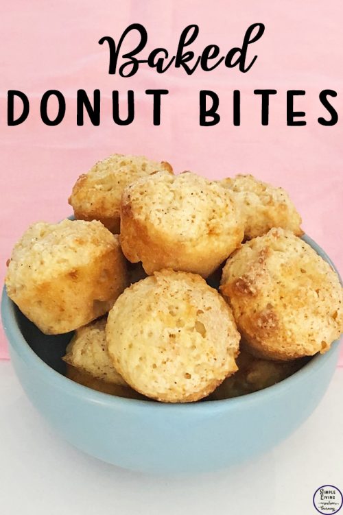 Baked Donut Bites Simple Living. Creative Learning