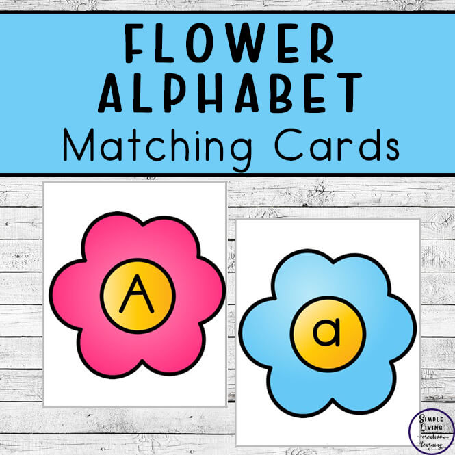 These {FREE} Printable Flower Alphabet Matching Cards can be used in games, to pratice spelling words andarea a great addition to busy bags.