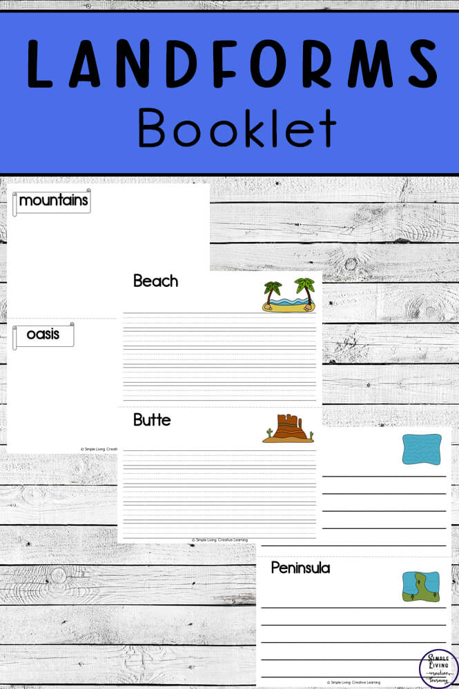 This landform booklet is a great way to encourage children to research each of the 32 different landforms and write what they find.