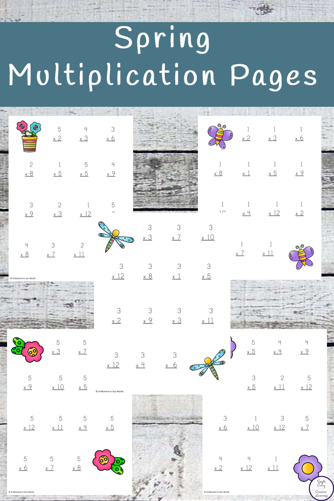 A great way to practice multiplication is with these Spring Multiplication Pages.