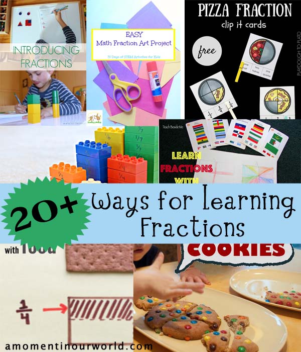 20+ Ways for Learning Fractions