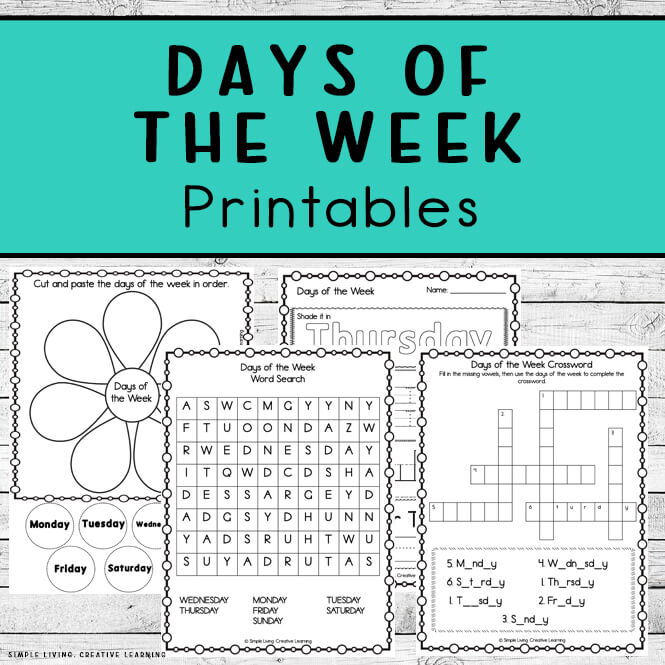 Days of the Week Printables