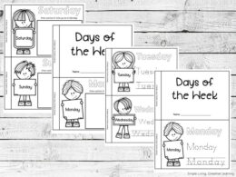 Days of the Week Printables - Simple Living. Creative Learning