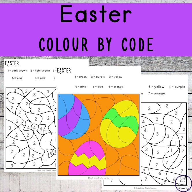 To get into the spirit of Easter, I have created this fun Easter Colour By Code pages. They are an engaging way to practice number and colour recognition while working on fine motor skills.
