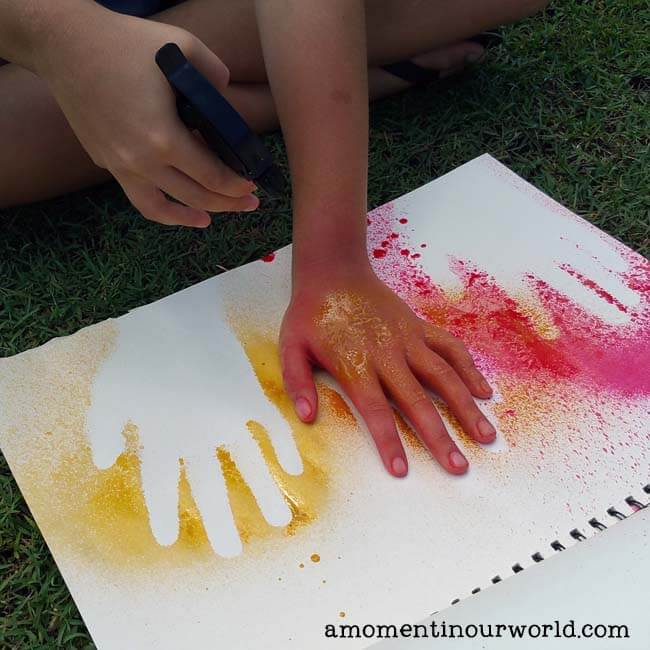 Get creative while learning about Aboriginal Rock Art. Create your own amazing Aboriginal Hand Stencil with spray paint and paper.