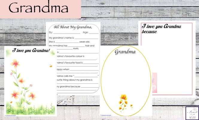 Mother's Day is such a great day. I have created these gorgeous All About My Fum Printable for kids to fill in and pass onto their mother's / grandma's this Mother's Day.