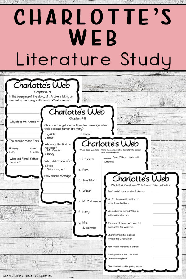 Charlotte's Web Literature Study