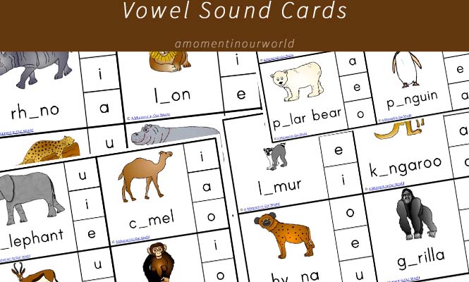 Vowel Sound Cards