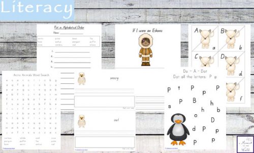 Arctic Animals Tots to Prep Printable Pack