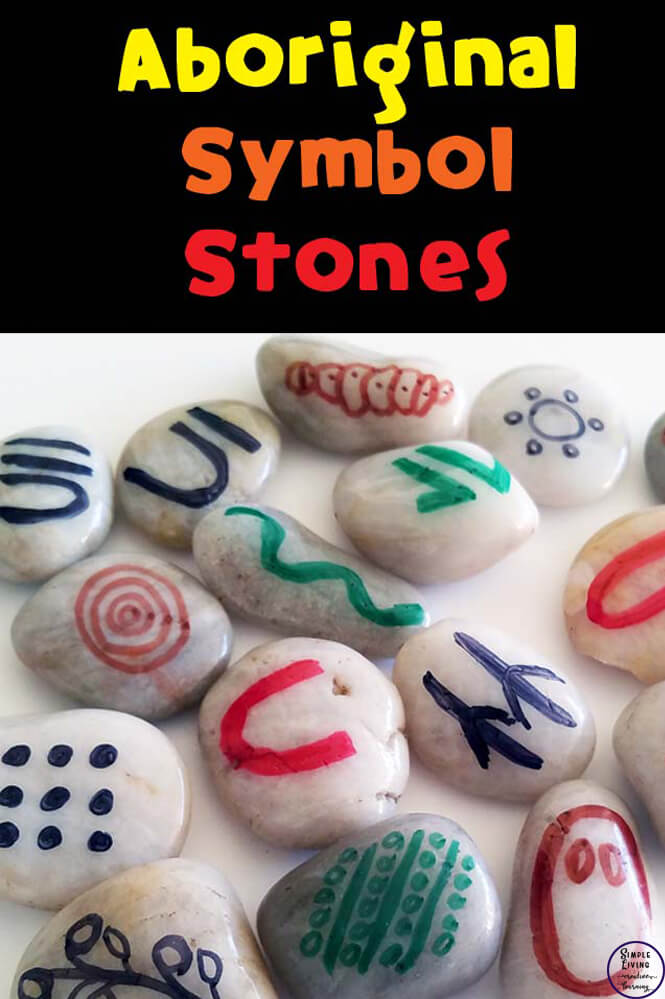 These Aboriginal Symbol Stones can be used in many ways for our boys to find out about the history of the the Aboriginal people.