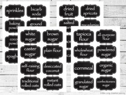 Printable Kitchen Labels - Simple Living. Creative Learning