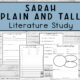 Sarah Plain and Tall Literature Study four pages