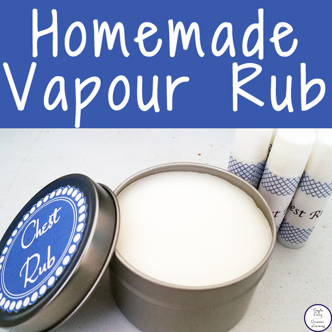 This homemade vapour rub is easy to make and is a great natural alternative to Vicks.