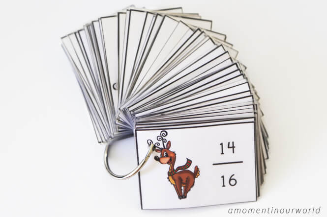 A fun way to learn and revise fractions this festive season is with these Reindeer Fraction Cards.