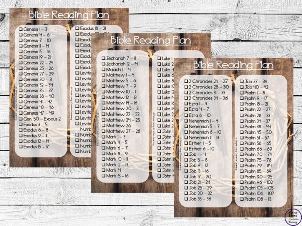 Yearly Bible Reading Plan - Simple Living. Creative Learning