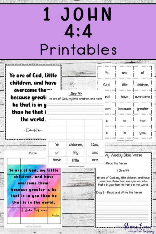 Monday Memory Verse: 1 John 4:4 - Simple Living. Creative Learning