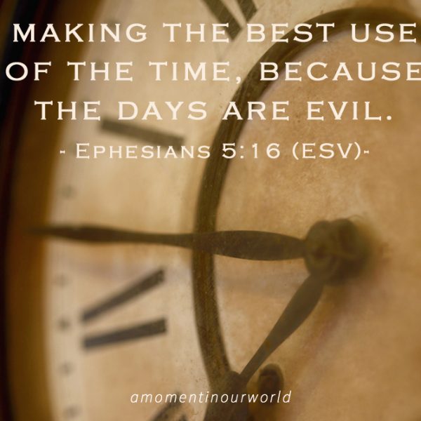 Monday Memory Verse: Ephesians 5:16